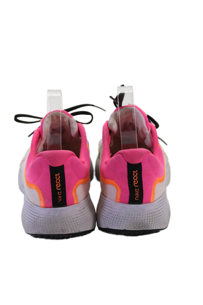 Nike Womens React Escape Running Sneakers White Pink Size 6.5