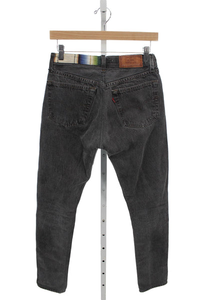 Re/Done Women Straight Jeans Gray High Rise Inseam 29 Size 25