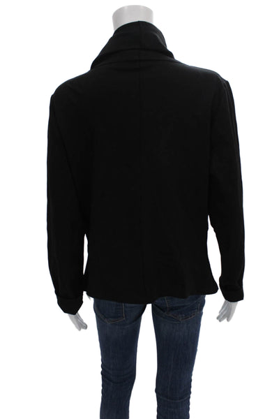 Ruti Womens Basic Jacket Black Rayon Long Sleeve Zip Size 4