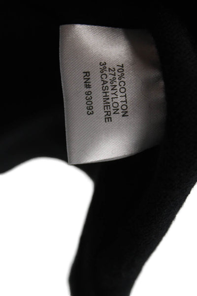 Tyler Boe Womens Black Sweater Dress Cowl Neck 3/4 Sleeve Knee Length Size L