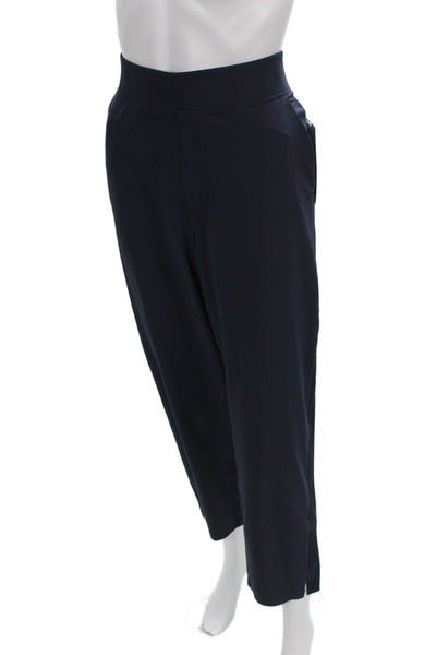 Athleta Womens Cropped Blue Polyester Pants Pull On Size 12