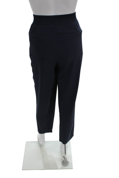 Athleta Womens Cropped Blue Polyester Pants Pull On Size 12