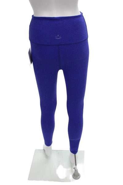 Beyond Yoga Women Ankle Blue Polyester Leggings Size L