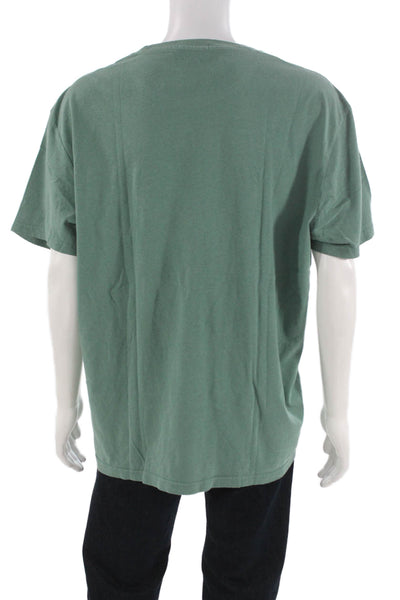 Polo Ralph Lauren Mens Basic Tee Green Cotton Crew Neck Size XL
