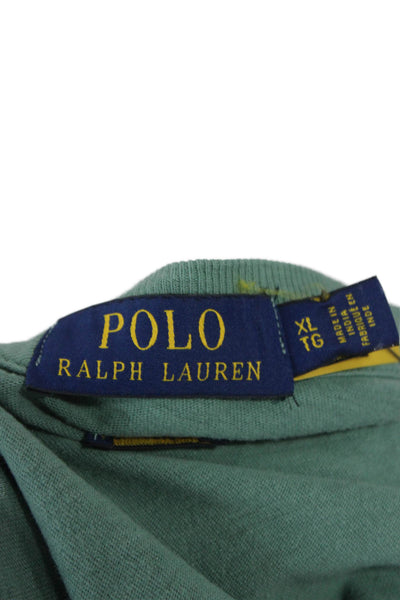 Polo Ralph Lauren Mens Basic Tee Green Cotton Crew Neck Size XL