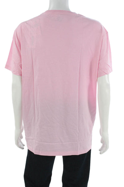 Polo Ralph Lauren Mens Basic Cotton Crew Neck T-Shirt Pink Short Sleeve Size XL