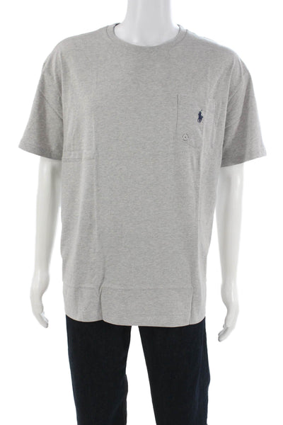 Polo Ralph Lauren Mens Basic T-Shirt Gray Cotton Crew Neck Short Sleeve Size XL