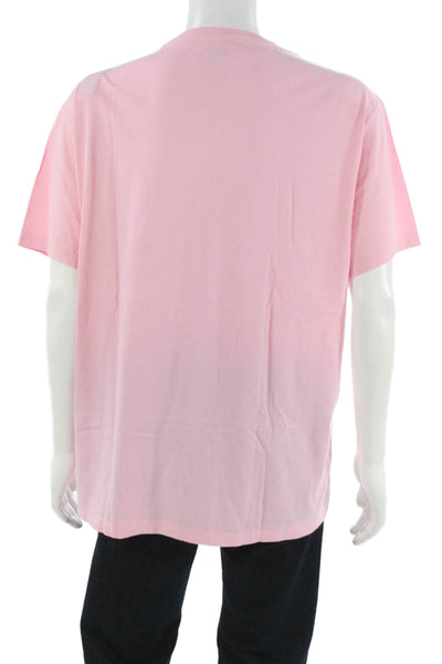 Polo Ralph Lauren Mens Basic Pink 100% Cotton Crew Neck T-Shirt Size XL