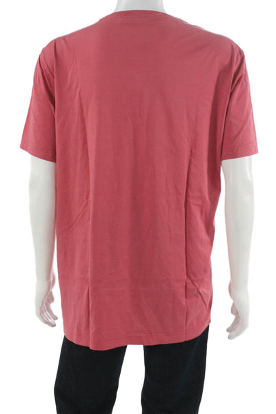 Brooks Brothers Mens Basic Red Supima Cotton Crew Neck T-Shirt Size 2XL