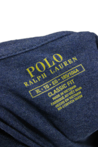 Polo Ralph Lauren Mens Basic Blue Cotton Crew Neck Short Sleeve T-Shirt Size XL