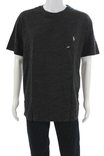 Polo Ralph Lauren Mens Basic T-Shirt Gray Cotton Crew Neck Short Sleeve Size XL