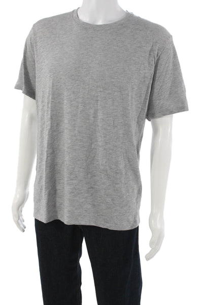 ATM Mens Basic Gray Pima Cotton Crew Neck Short Sleeve T-Shirt Size XL