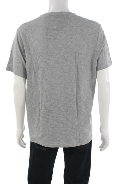 ATM Mens Basic Gray Pima Cotton Crew Neck Short Sleeve T-Shirt Size XL