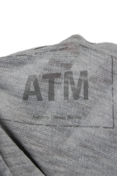 ATM Mens Basic Gray Pima Cotton Crew Neck Short Sleeve T-Shirt Size XL