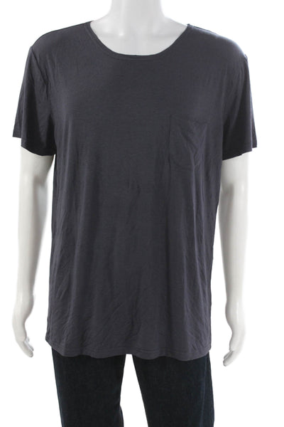 Mika Jaymes Mens Basic Gray Crew Neck T-Shirt Size XL
