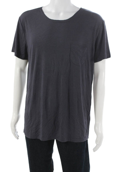 Mika Jaymes Mens Basic Gray Crew Neck T-Shirt Size XL