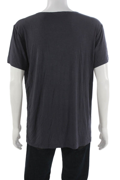 Mika Jaymes Mens Basic Gray Crew Neck T-Shirt Size XL