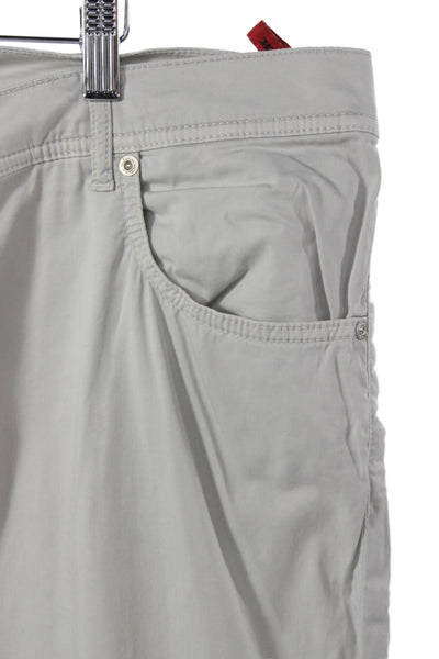 Kiton Mens Chino Pants Beige Cotton Button Closure Size 40