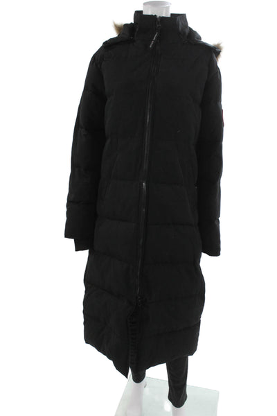 Canada Goose Womens Black Parka Zip Size L