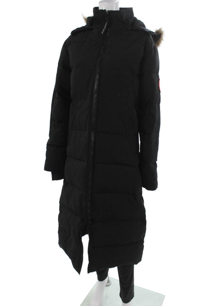 Canada Goose Womens Black Parka Zip Size L