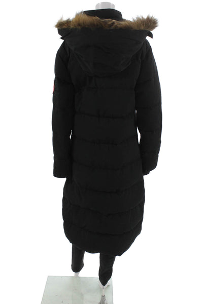 Canada Goose Womens Black Parka Zip Size L