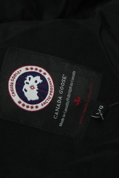 Canada Goose Womens Black Parka Zip Size L