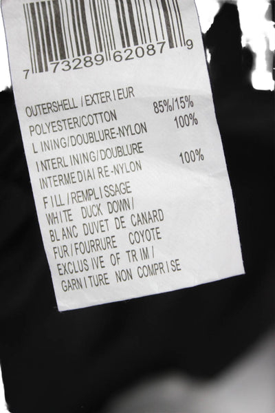 Canada Goose Womens Black Parka Zip Size L
