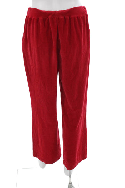 St. John Sport Women Red Sweatpants Pull On Size S