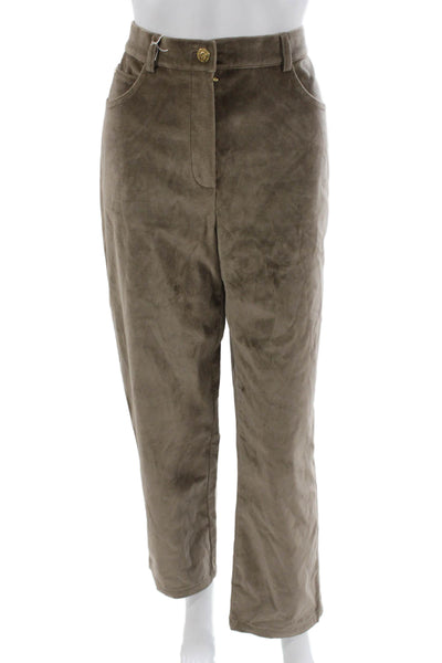 St. John Sport By Marie Gray Womens Dress Pants Gray Cotton Size 8