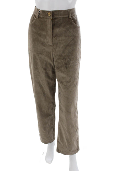 St. John Sport By Marie Gray Womens Dress Pants Gray Cotton Size 8
