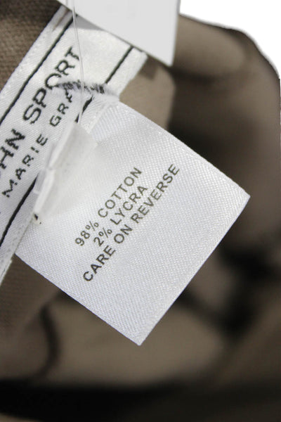 St. John Sport By Marie Gray Womens Dress Pants Gray Cotton Size 8