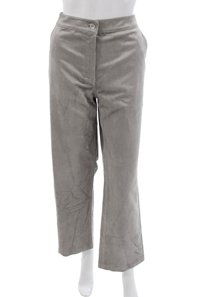St. John Sport Women Gray Zip Pants Inseam 28 Size 8
