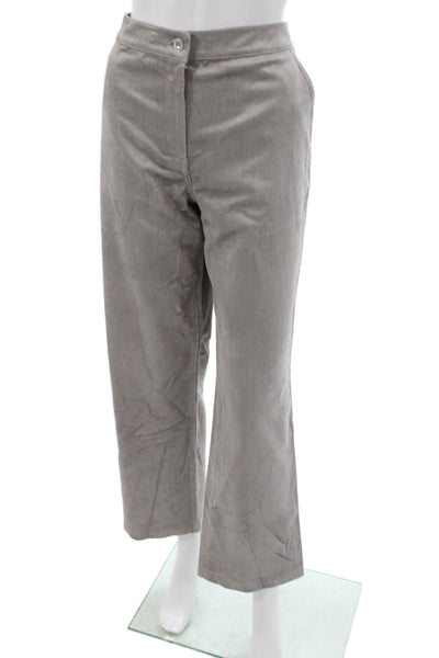 St. John Sport Women Gray Zip Pants Inseam 28 Size 8