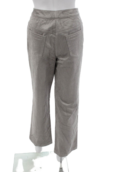 St. John Sport Women Gray Zip Pants Inseam 28 Size 8