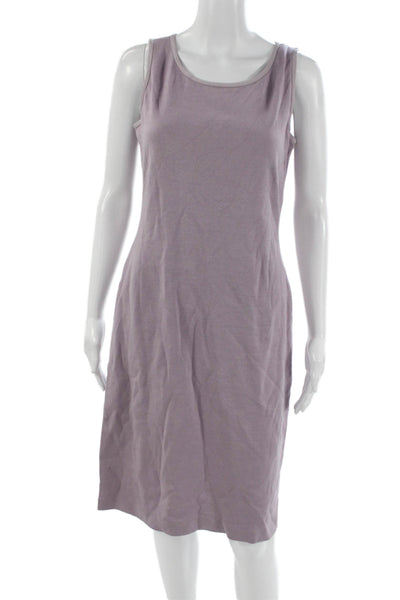 St. John Women Purple Skirt Suit Wool Rayon Long Sleeve Size 6
