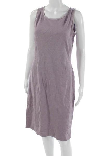 St. John Women Purple Skirt Suit Wool Rayon Long Sleeve Size 6