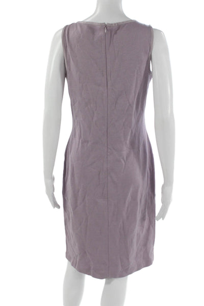 St. John Women Purple Skirt Suit Wool Rayon Long Sleeve Size 6