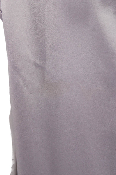 St. John Women Tunic Blouse Purple Triacetate Round Neck Sleeveless Size M
