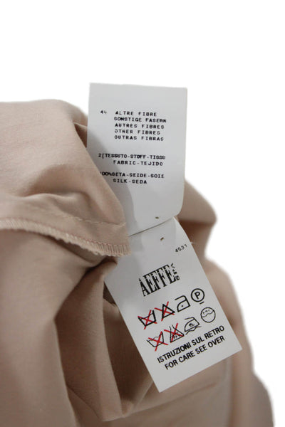 Moschino Cheap & Chic Women Blouse Beige Sleeveless Round Neck Size 10