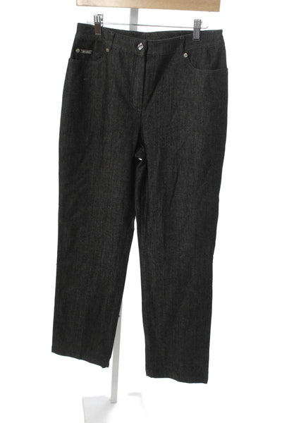 St. John Sport By Marie Gray Women Gray Dress Pants High Rise Size 8