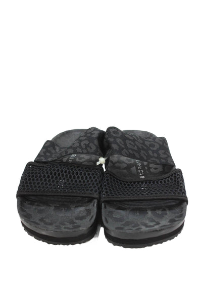 Adidas by Stella McCartney Women's Open Toe Mesh Slide Sandals Black Size 5