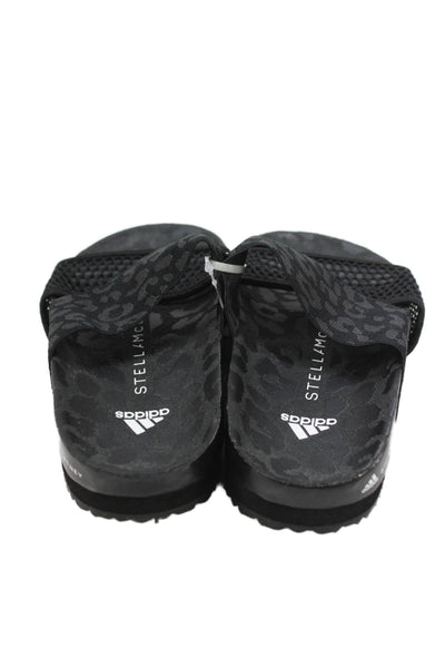 Adidas by Stella McCartney Women's Open Toe Mesh Slide Sandals Black Size 5