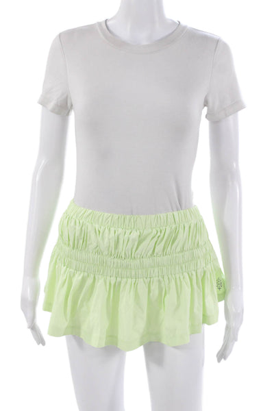 FP Movement Women Athletic Skirt Green Polyester Blend Size XS