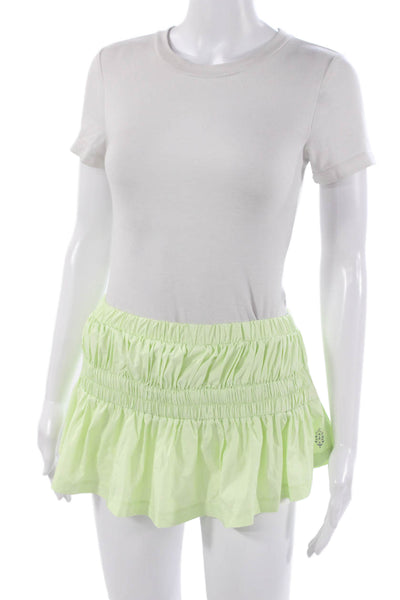 FP Movement Women Athletic Skirt Green Polyester Blend Size XS