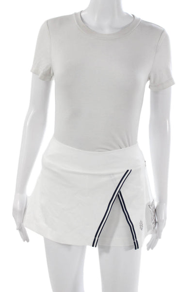 FP Movement Women Athletic Striped Polyester Skort White Size XS