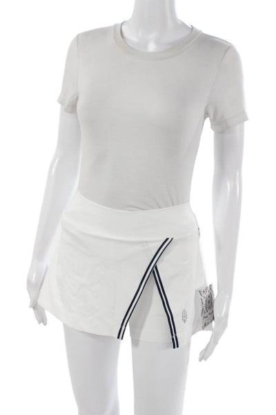 FP Movement Women Athletic Striped Polyester Skort White Size XS