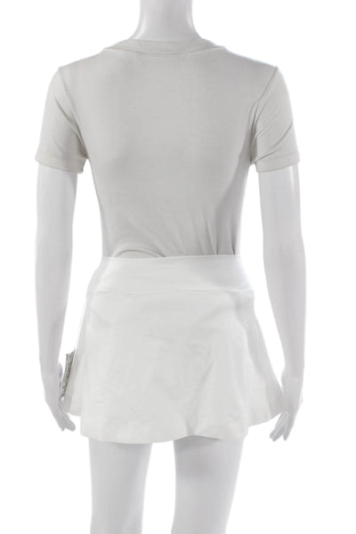 FP Movement Women Athletic Striped Polyester Skort White Size XS