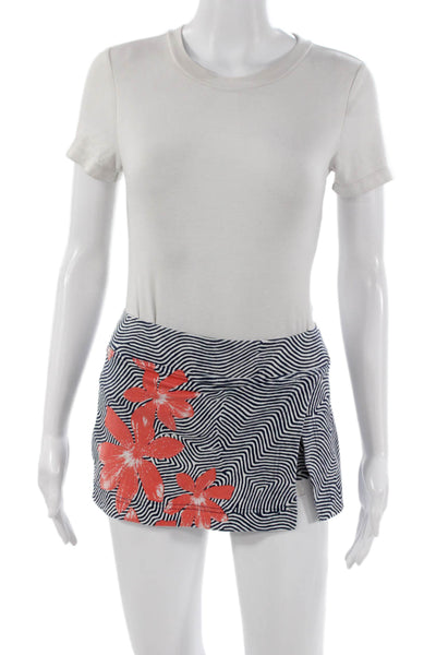 FP Movement Womens Mini Floral Striped Cotton Pull On Skort Size XS
