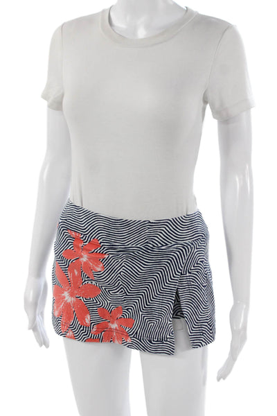 FP Movement Womens Mini Floral Striped Cotton Pull On Skort Size XS