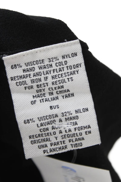 Eileen Fisher Womens Sleeveless Basic Tank Black Round Neck Size M